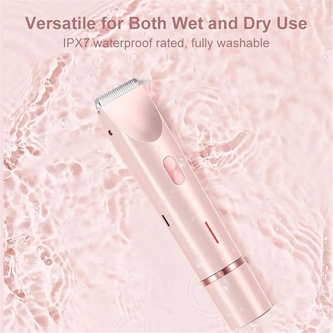 2025 New Razor Bikini Trimmer for Women 2 in 1 Electric Lady Shaver Dual-Head Electric Shaver for Women Painless (Purple)