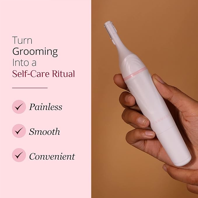 Carmesi Multipurpose Electric Trimmer | Painless Grooming for Sensitive Areas | Face Underarms Bikini Area | Comes with Eyebrow Comb Cleaning Brush Trimming Head Comb | Pack of 1