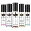 CA Perfume Niche Women Set Impression of (Love in White + Spring Flower + Aventura for Her + Velvet Rose Oud + WildBlubell) Fragrance Body Oils Travel Size Roll-On (0.3 Fl Oz/10 ml) Pack of 5