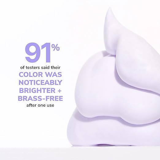 COLOR WOW Color Control Purple Toning + Styling Foam ? Instantly rids Blonde &amp Gray hair of brassy yellow tones Alcohol free crunch free styling