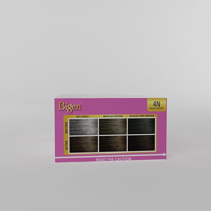 4N Bigen Easy Color for Women 4N Mocha Brown-New Formula New Look - 3 Pack