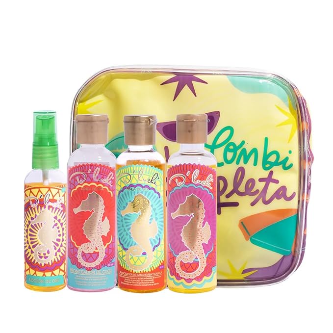 D'Luchi Mini Tanning Kit Enriched with Collagen &amp Vitamin E Carrot Coconut Almond Tanning Lotion &amp Gold Body Lotion Set of 4 Essential Tanning Products
