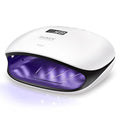 SUNUV UV LED Nail Lamp UV Light for Nails Compatible with All Gel Polish 36 LEDs with 4 Timer Settings LCD Display for Home Salon SUN4 Black