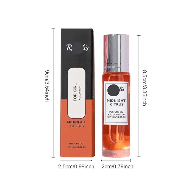 Charming Orange Blossom Rollerball Perfume - Fresh Light Scent For Daily &amp Casual Wear Unisex Fruity Fragrance With Long-lasting Appeal(2PCS)
