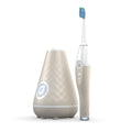 TAO Clean UV Sanitizing Sonic Toothbrush and Cleaning Station Electric Toothbrush Dual Speed Setting Sandstone
