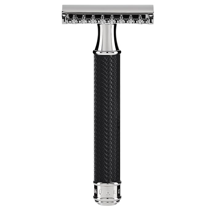 M?HLE TRADITIONAL R41 Double Edge Safety Razor (Open Comb) For Men - Perfect for Every Day Use Barbershop Quality Close Smooth Shave
