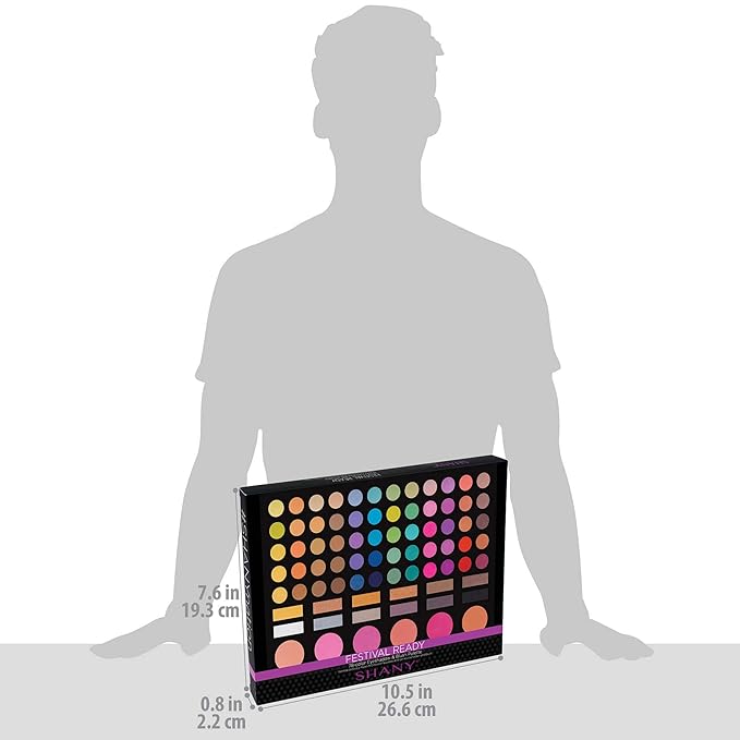 SHANY Festival Ready Palette - Highly Pigmented Blendable Eye shadows Makeup Blush and Face powder Makeup Kit with 78 Colors - Makeup Palette