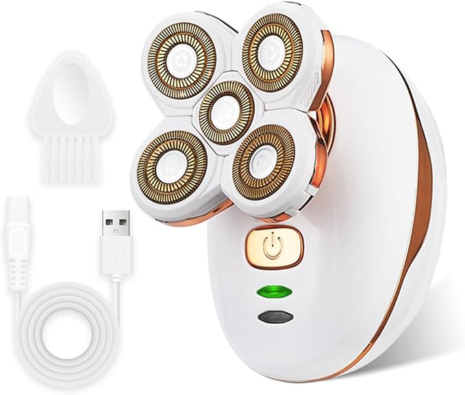 Electric Lady Razors Woman ShaverRechargeable Trimmer with Detachable Head Lady Waterproof Razors for Leg Face Lips Body Female Cordless Bikini Trimmer