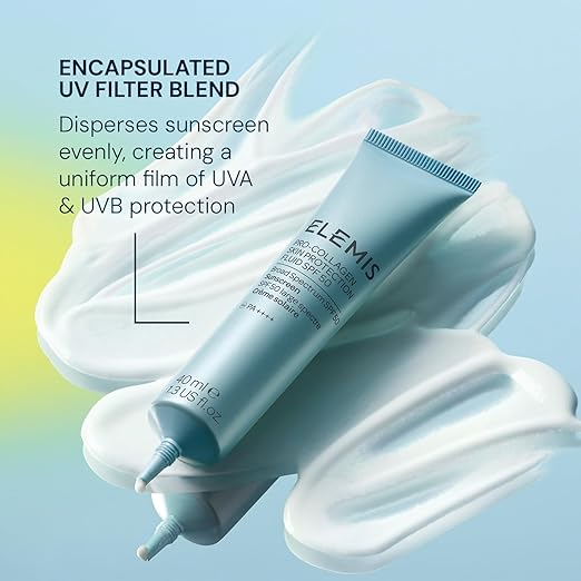 Elemis Pro-Collagen Skin Protection Fluid SPF 50 | Hydrating Face Sunscreen | Lightweight &amp Fast-Absorbing | 40ml