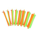 10-Piece Hair Curling Rod Set Double Color Hollow Perm Rods for DIY Styling Suitable for Home and Salon Use Fashionable Hair Curlers