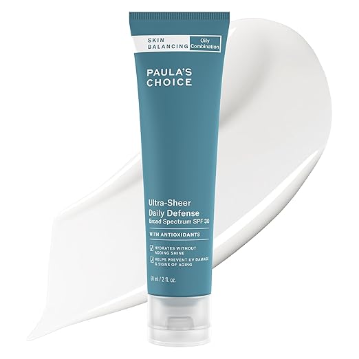 Paula's Choice SKIN BALANCING Ultra-Sheer Daily Defense SPF 30 Oil-Free Moisturizer 2 Ounce Tube