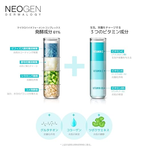NEOGEN DERMALOGY Real Ferment Micro Collection - with Naturally Fermented ingredients (Rice) &amp Hyaluronic Acid for Hydrated Brightened and Healthy skin