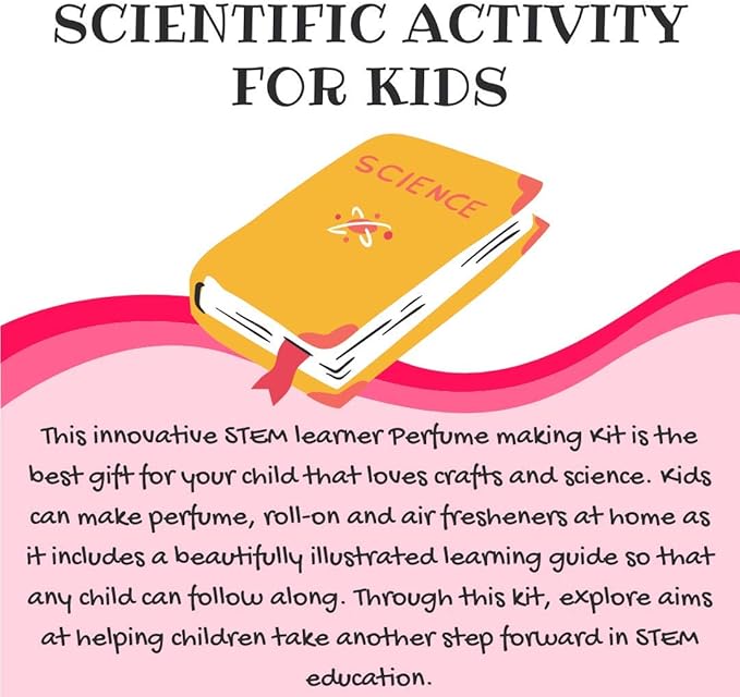 STEM Learner | My Perfume Making Lab Learning &amp Educational DIY Activity Toy Kit for Ages 6+ of Boys and Girls DIY Fun with Fragrance Experiments
