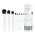 Makeup Brushes Set 12Pcs Professional Kabuki Foundation Eyeshadow Blush Blending Lip Full Face Cosmetic Kit W/Makeup Brush Set with Holder(White)