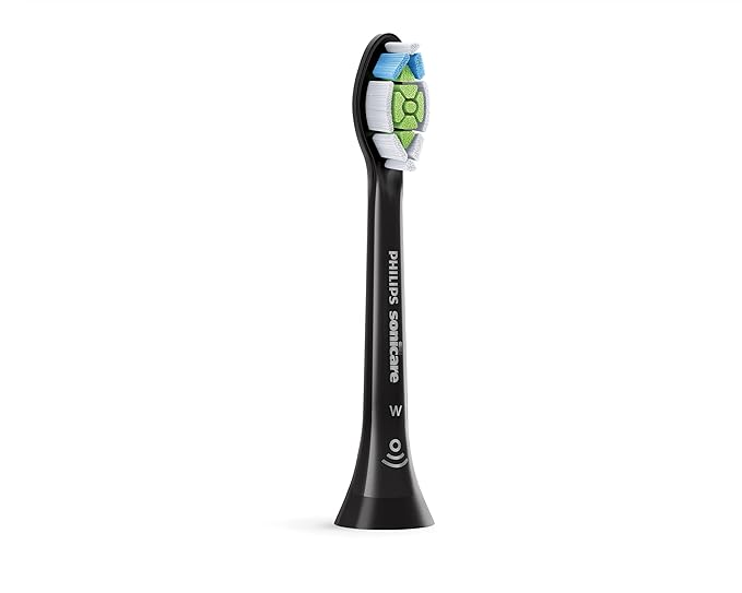 Philips Sonicare W DiamondClean - Genuine Replacement Electric Toothbrush Heads Black 2 Pack HX6062/95