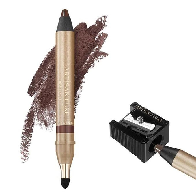 Artisan L'uxe Beauty Jumbo Eyeliner Pencil Smokey Eyes in 3 Minutes Water Proof Smudge Proof Long Lasting Age Defying Essential Oils Seduction (Shade: Chocolate Brown) (Dark Chocolate Brown)