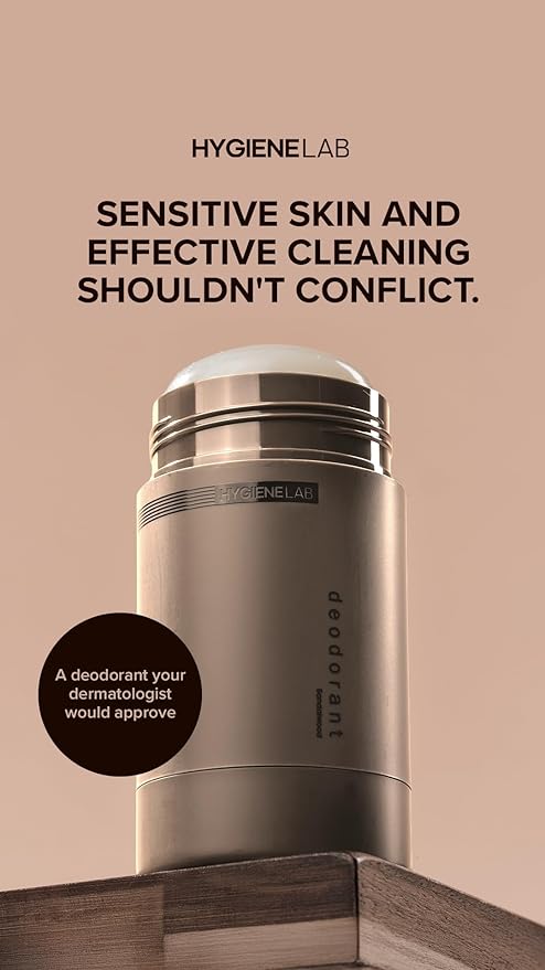 HygieneLab Fragrance-Free &amp Unscented Deodorant for Men ? EWG Verified Aluminum-Free Non-Toxic Odor Protection for Sensitive Skin (Fragrance Free)
