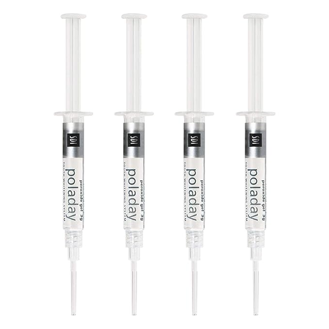 Pola Teeth Whitening Gel 4 Syringe Pak PolaDay 7.5% Hydrogen Peroxide