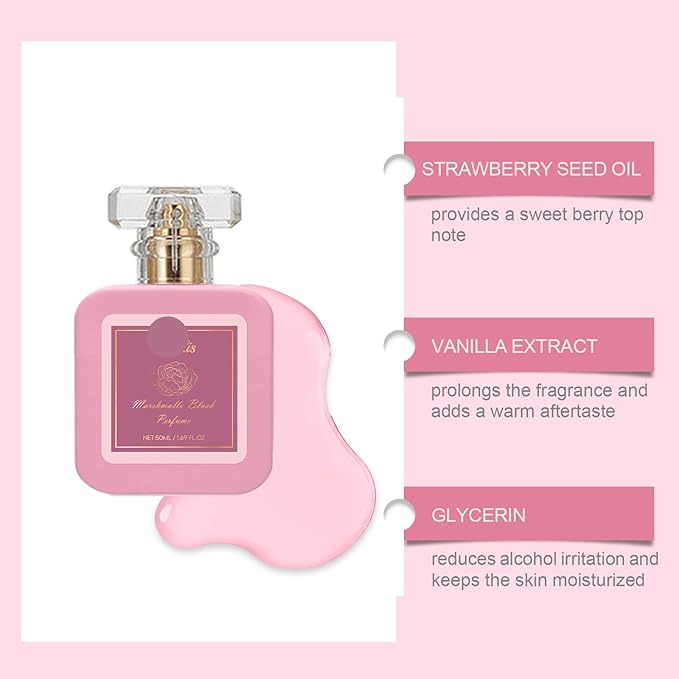 Strawberry Parfum - Fresh &amp Sweet Long-Lasting Portable Fragrance For Date Commute &amp Daily Wear(1PCS)