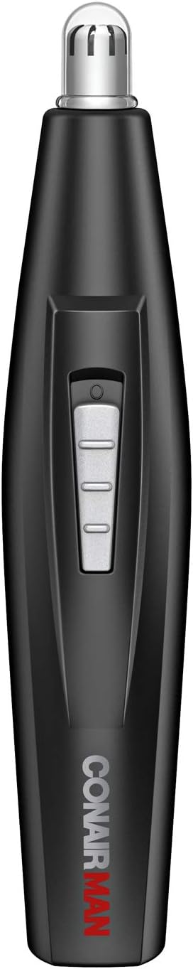 ConairMan Nose Hair Trimmer for Men For Nose Ear and Perfect for Travel Battery Powered