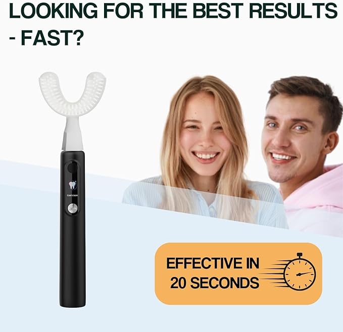 Y-Brush New Ultra Premium 2025 - Sonic Toothbrush 6 Brushing Modes - 6-Month Battery with USB-C Advanced Plaque Removal Whitening Technology Clinically Proven - Adult