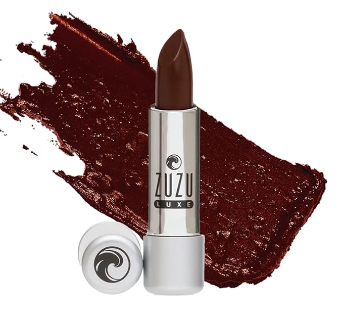 Zuzu Luxe Lip Color Lipstick (Chocolate Cherry - Reddish Brown/Cool Cr?me) Natural Ultra-Hydrating Lipstick Paraben Free Vegan Gluten-free Cruelty-free Non GMO 0.13 oz