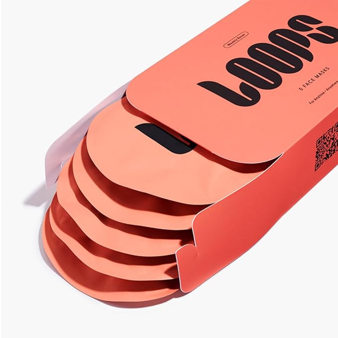 LOOPS WEEKLY RESET - Rejuvenating Hydrogel Face Mask Kit - Rejuvenate Hydrate Refine &amp Plump Face Moisturized Pore Refining - Reduces Signs of Puffiness - Gifts for Women Stocking Stuffer - 5