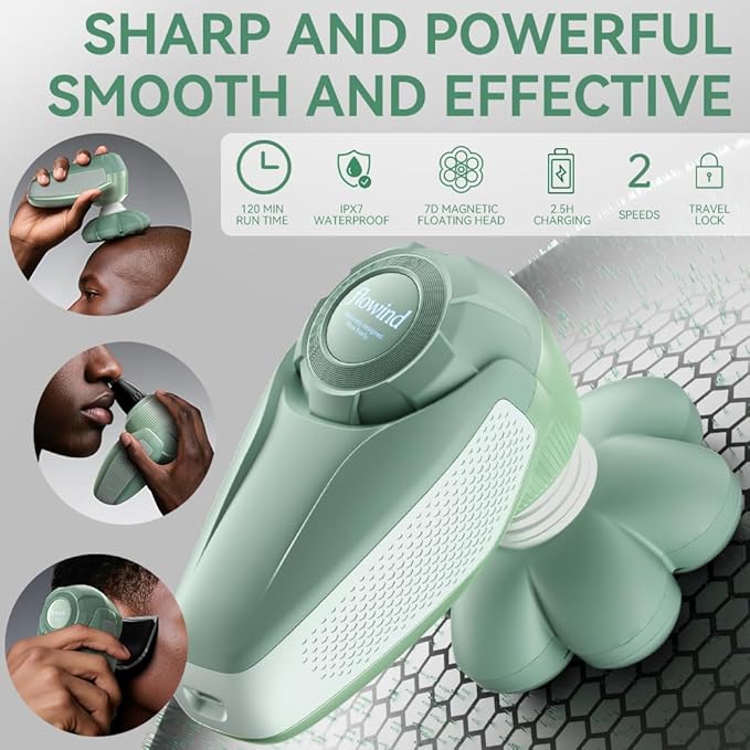 3-in-1 Groomer Shaver for Men Bald Head Shaver &amp Beard Trimmer Men?™s Electric Shavers Wet/Dry IPX7 Waterproof 120-Min USB Rechargeable Razor for Face &amp Body Ideal Grooming Gift Set for Men