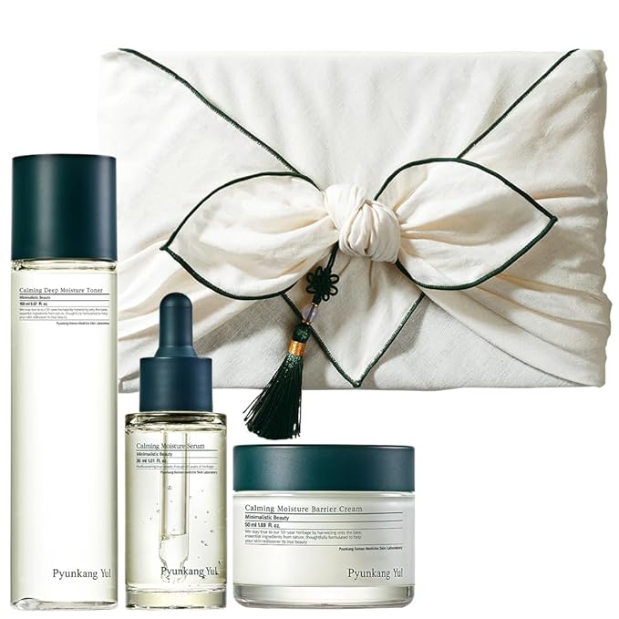 [PKY] Pyunkang Yul Calming Skincare Gift Set with Premium Gift Wrapping Vegan Korean Skincare (3-item set) Stocking Stuffer Christmas Holiday New Year gift set