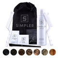 Simpler Hair Color Natural Black Mustache and Beard Upgraded Brush Kit with 3 Brushes Included for Precision Application - Gentler Ammonia Free Beard Dye for Men w/Aloe Vera Avocado Oil &amp More.