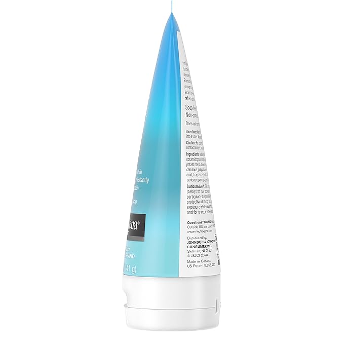 Neutrogena Hydro Boost Gentle Exfoliating Daily Facial Cleanser with Hyaluronic Acid Clinically Proven to Increase Skin's Hydration Level Non-Comedogenic Oil- Soap- &amp Paraben-Free 5 Oz 3 Pack