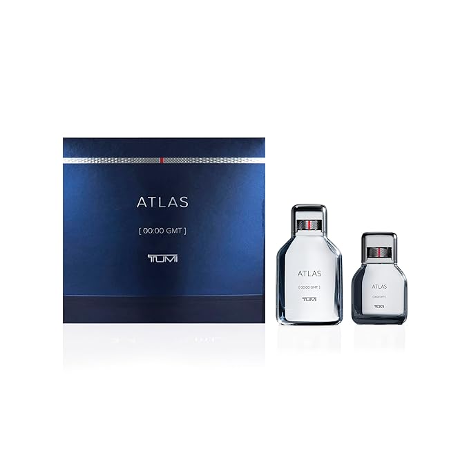 TUMI ATLAS [00:00 GMT] - Bold &amp Sophisticated Cologne for Men with Citrus Fragrance Notes - 3.4 oz &amp 1.0 oz Eau de Parfum