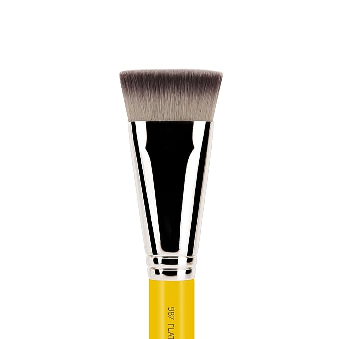 Bdellium Tools Professional Makeup Brush - Studio Series 987 Face Blending - With Soft Synthetic Fibers For Sculpting Cheekbones and Adding Dimension (Yellow 1pc)