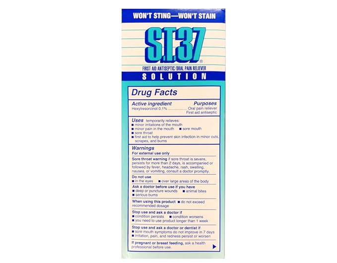 S.t.37 Liquid Mouth Wash - 8 Oz Pack of 2