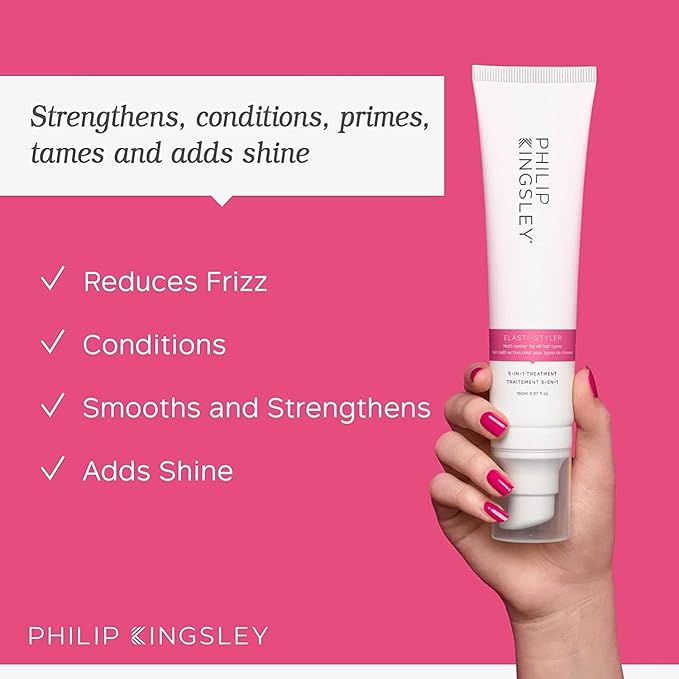 PHILIP KINGSLEY Elasticizer Deep Conditioning Treatment Hair Care Kit - Repair Hair Mask Booster Leave-In Conditioner Spray and Styling Cream Adds Bounce and Shine for Dry Damaged Hair
