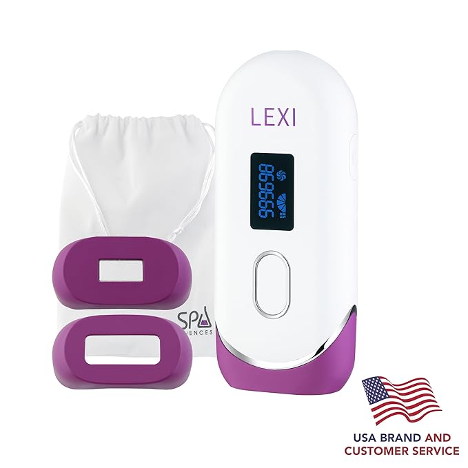 Spa Sciences - LEXI - Painless Permanent IPL Hair Removal System - FDA Cleared with 999999 flashes Auto Flash and Skin Sensor