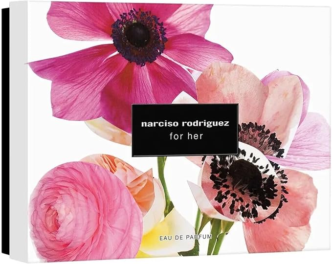 Narciso Rodriguez for HER Gift Set (for Her Eau de Parfum 3.3 Fl. Oz + Body Lotion 1.6 Fl. Oz + Eau de Parfum mini 0.33 Fl. Oz)