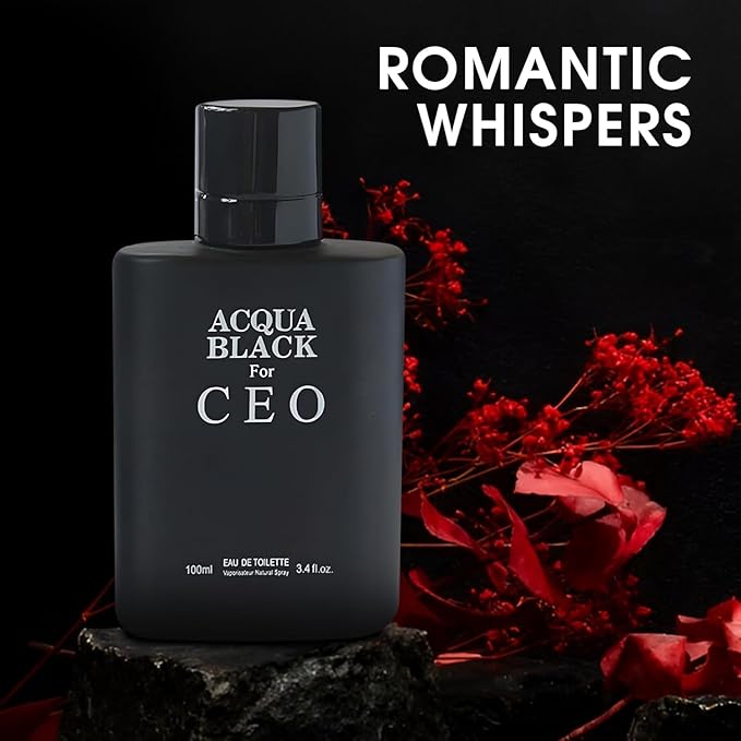 TWISHA Acqua &amp Acqua Black Men's Cologne Eau de Parfum Gift Set - 3.4 Fl Oz Each | Citrus Spicy &amp Woody Ambergris Fragrance | Luxury Perfume for Day &amp Night