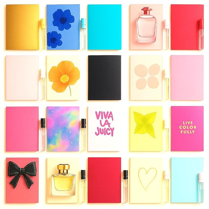 Women's Designer Perfume Sampler Lot Discovery Set x 15 Sample Vials - High End Fragrance Samples for Women 15 Piece Set