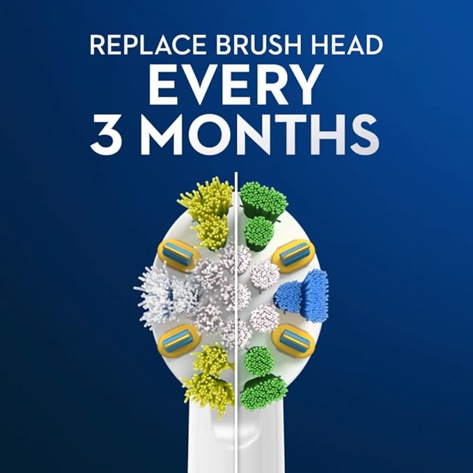 Oral-B Floss Action Replacement Brush Heads for an Oral-B Electric Toothbrush Pack of 4