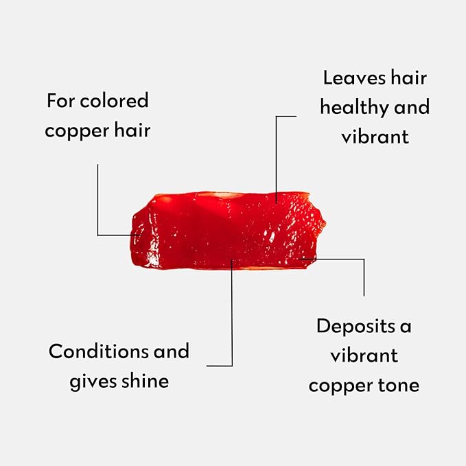 Four Reasons Color Mask - Copper - (27 Colors) Toning Treatment Color Depositing Conditioner Tone &amp Enhance Color-Treated Hair - Semi Permanent Hair Dye Vegan and Cruelty-Free 6.76 fl oz