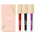 Oulac Red Black Purple Christmas Lipstick Set for Women Matte Liquid Lipstick Long Lasting High Impact Creamy Matte Lip Gloss Rich Colour Formula with Vitamin E &amp Rose Oil