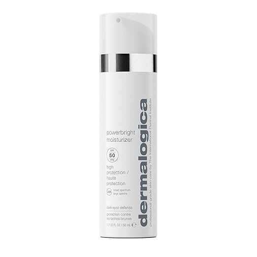 Dermalogica Powerbright Moisturizer SPF 50 Facial Sunscreen Shields Skin Against Dark Spots with Niacinamide &amp Hyaluronic Acid 1.7 Fl Oz