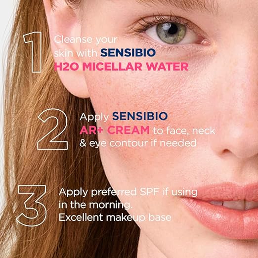 Bioderma Sensibio AR+ Cream Facial Redness Relief Lotion for Sensitive Skin Soothing and Moisturizing Care