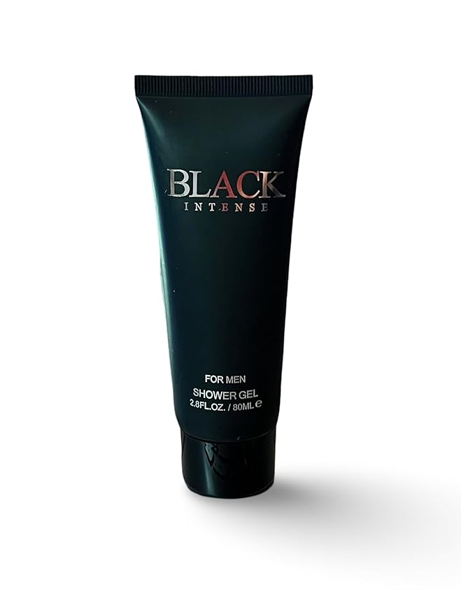 Black Intense For Men Gift Set Shower Gel 2.8 Fl Oz Eau de Toilette 1.7 Fl Oz After Shave 2.8 Fl Oz - Notes: Sage Absinthe Lemon