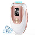 IPL Laser Hair Removal Device for Women &amp Men - Home 45°F Ice-Cooling Contact for Painless &amp Long-Lasting Results 86% Hair Reduction in 3 Weeks for Full Body &amp Bikini Line Rose Gold