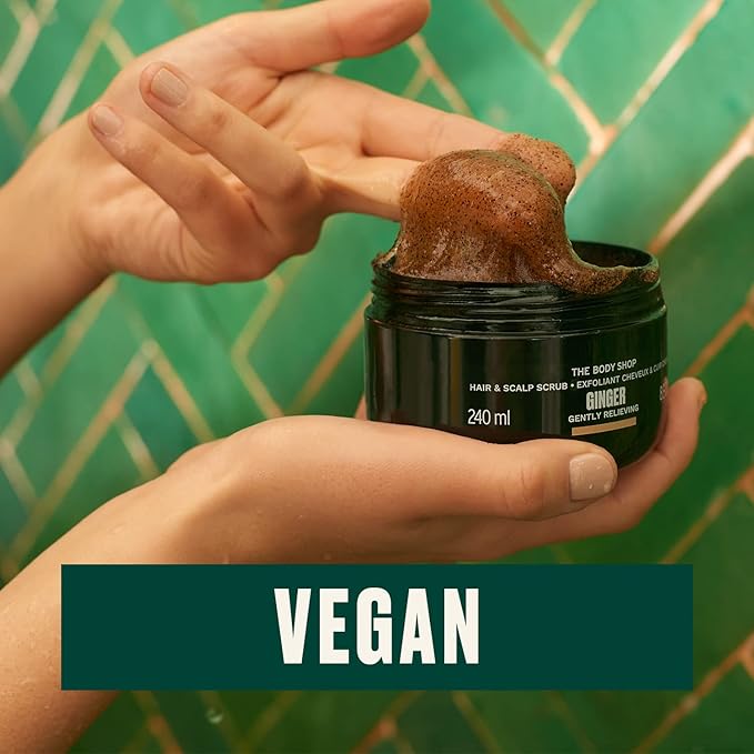 The Body Shop Ginger Hair &amp Scalp Scrub ? Exfoliant for Hair &amp Scalp ? Vegan ? 240ml