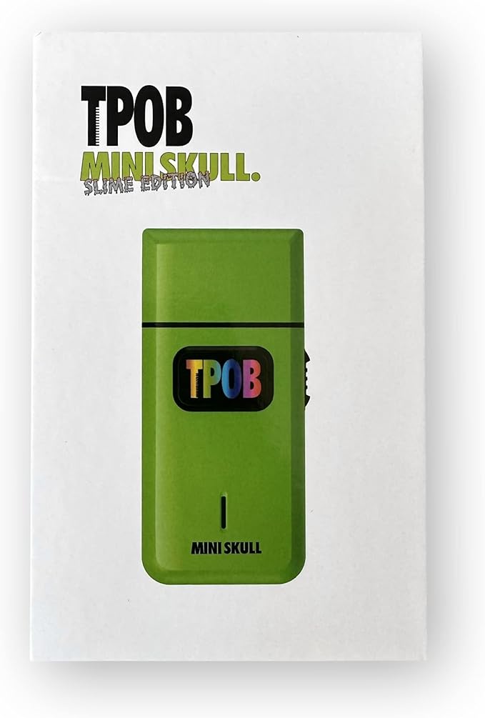 TPOB Mini Skull Single Shaver Compact Design That can fit in Your Pocket with a Turbo Charged Motor Perfect for Both Professional and at-Home use (Slime)