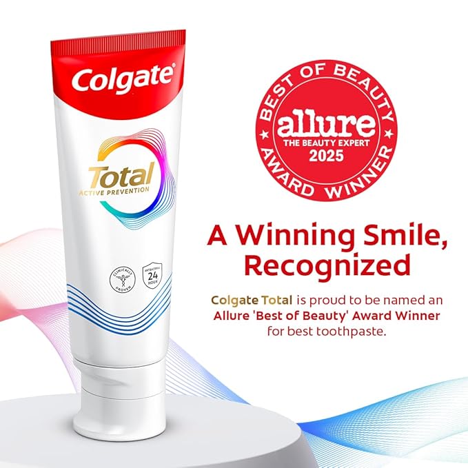 Colgate Total Whitening Toothpaste Freshens Breath Whitens Teeth and Provides Sensitivity Relief Mint Flavor 24 Pack