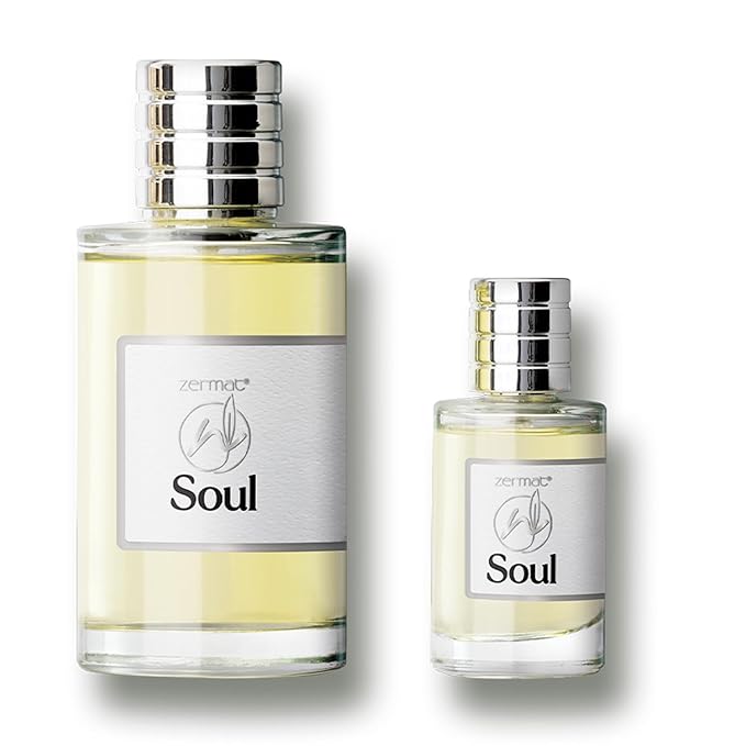 Zermat Soul Men's Fragrance Duo - Fresh Herbal Scent - 3.55 Fl. Oz &amp Miniature 0.85 Fl. Oz - Unleash Your Inner Confidence